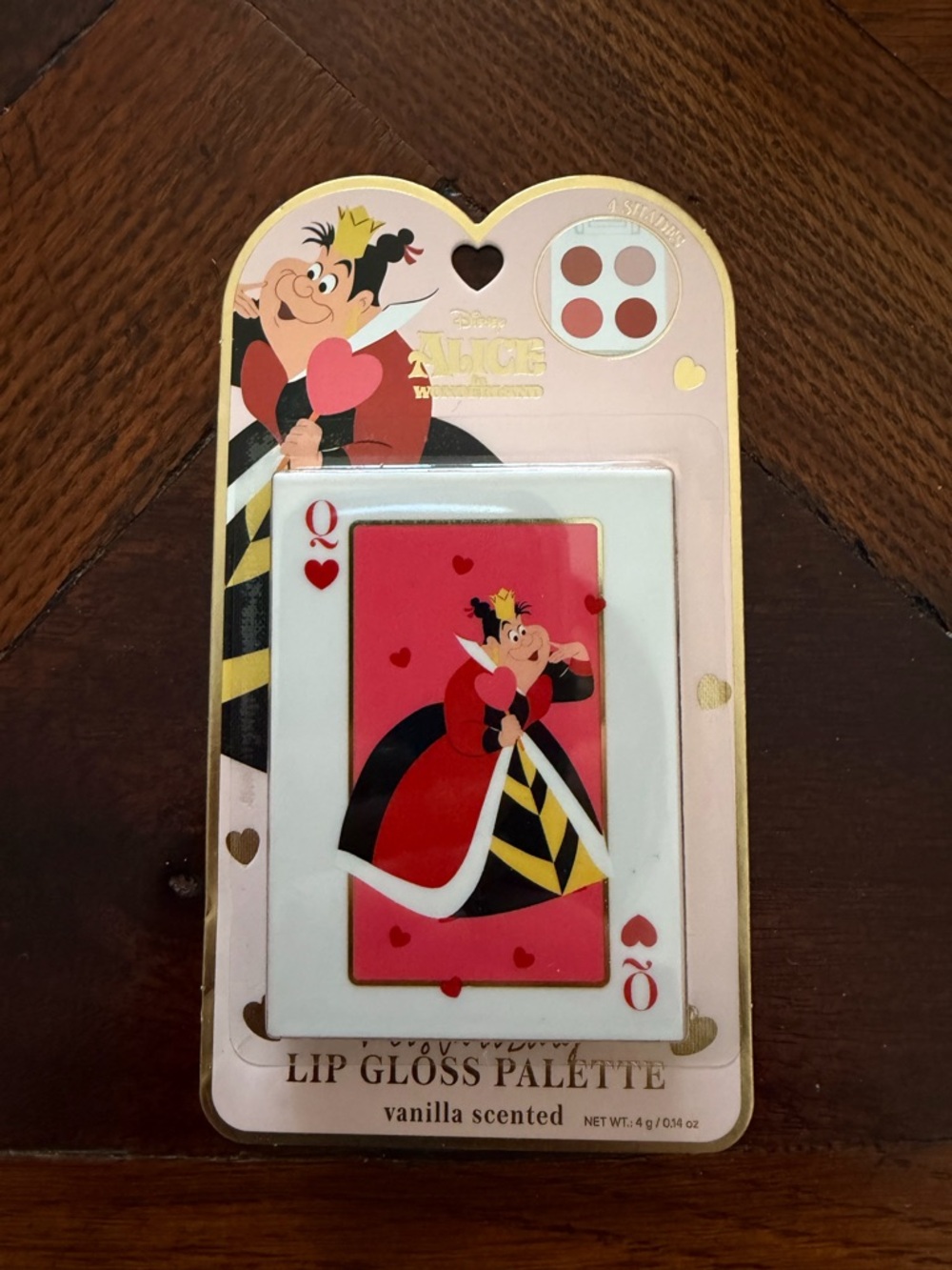 Disney Queen of Hearts Lip Gloss Palette - Red, Black, Alice in Wonderland